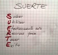 la suerte es para