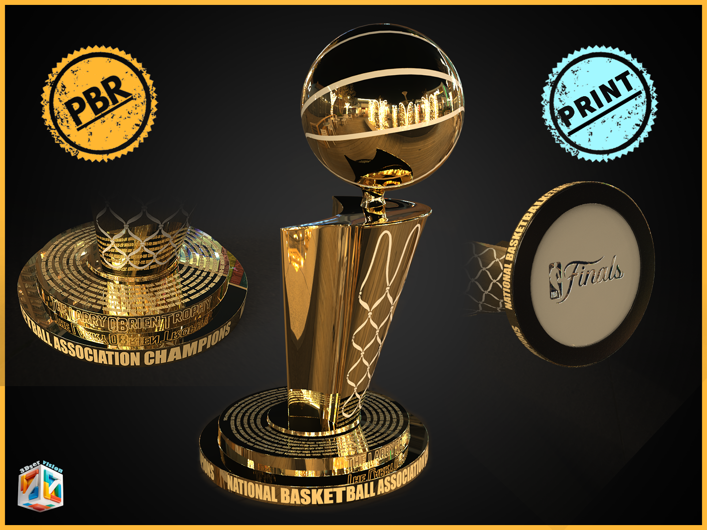 Descarga tu Trofeo NBA en Formato PNG para Celebrar la Grandeza del Baloncesto